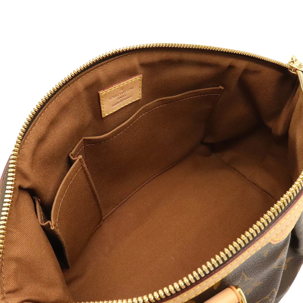 Authenticated Tote Handbag Bag Monogram PM Vuitton Louis M40143 LOUIS Used Tivoli VUITTON