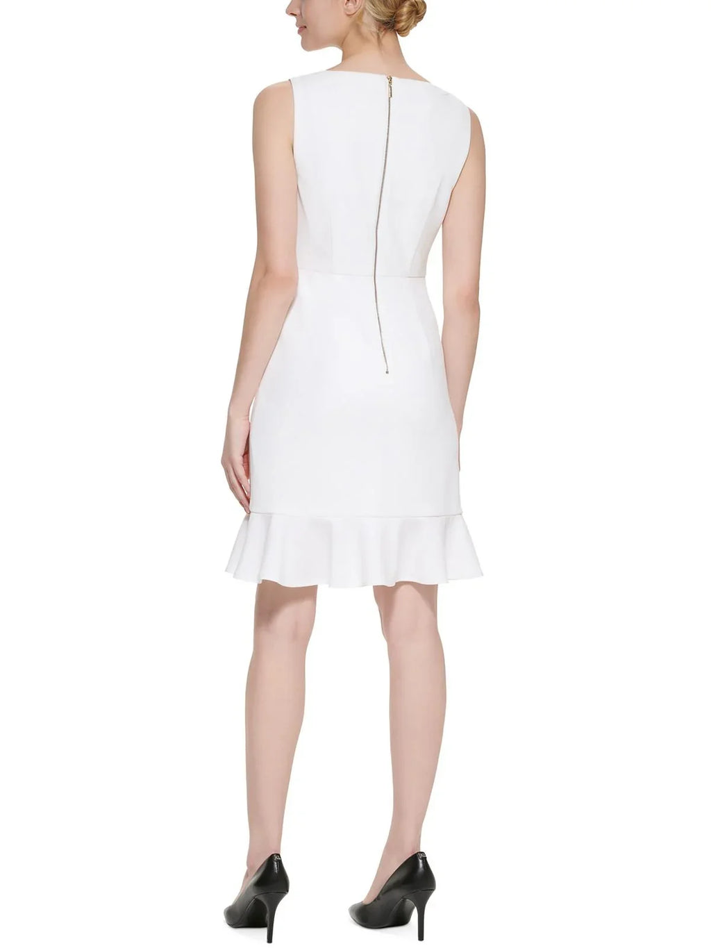 Paris Knee Lagerfeld Flounce Womens Mini Dress Above Karl
