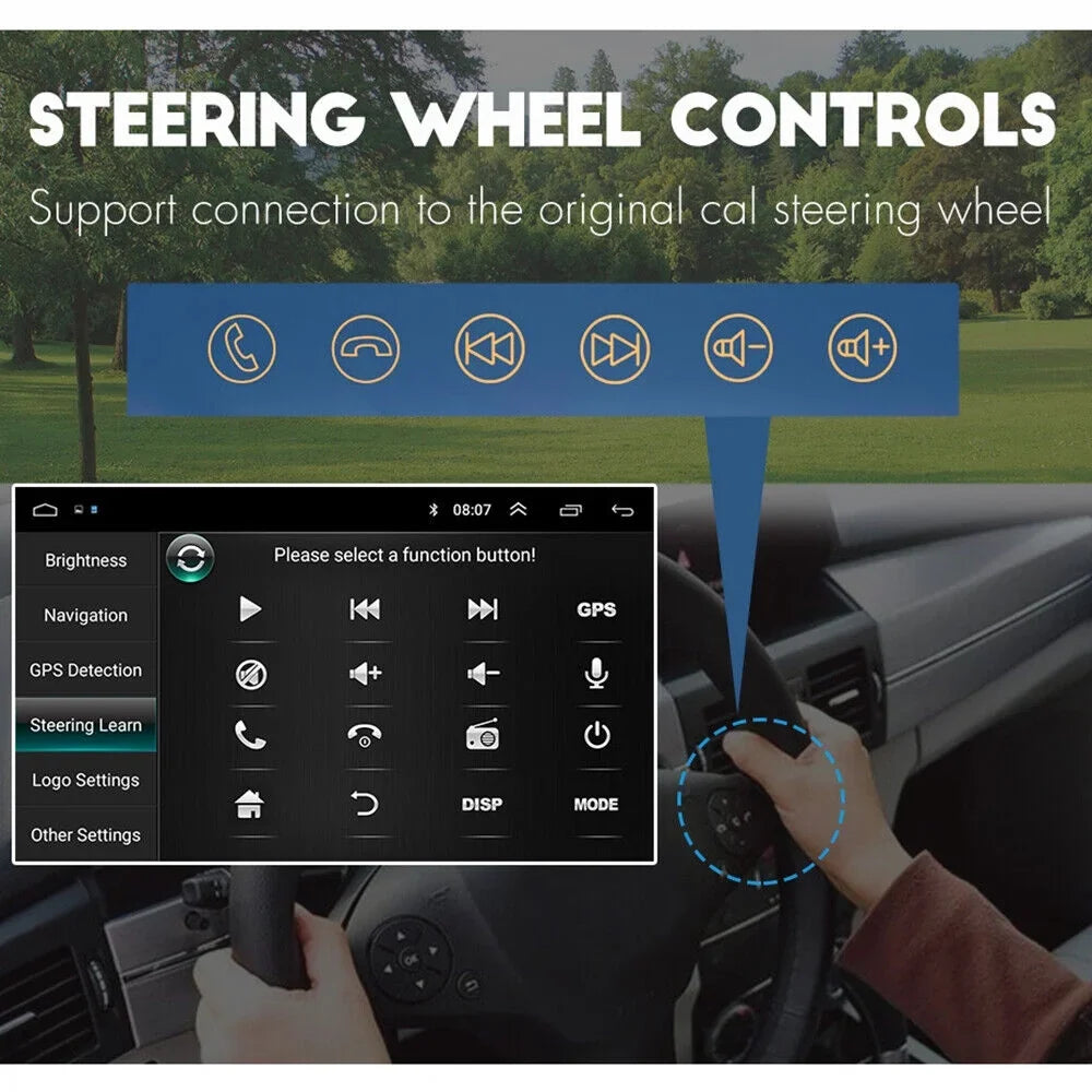 Android WiFi, Navi Display Stereo GPS - 10.1" Jeep - Compass Car MP5 Reverse Kydely Camera Bluetooth, Player Patriot 11,