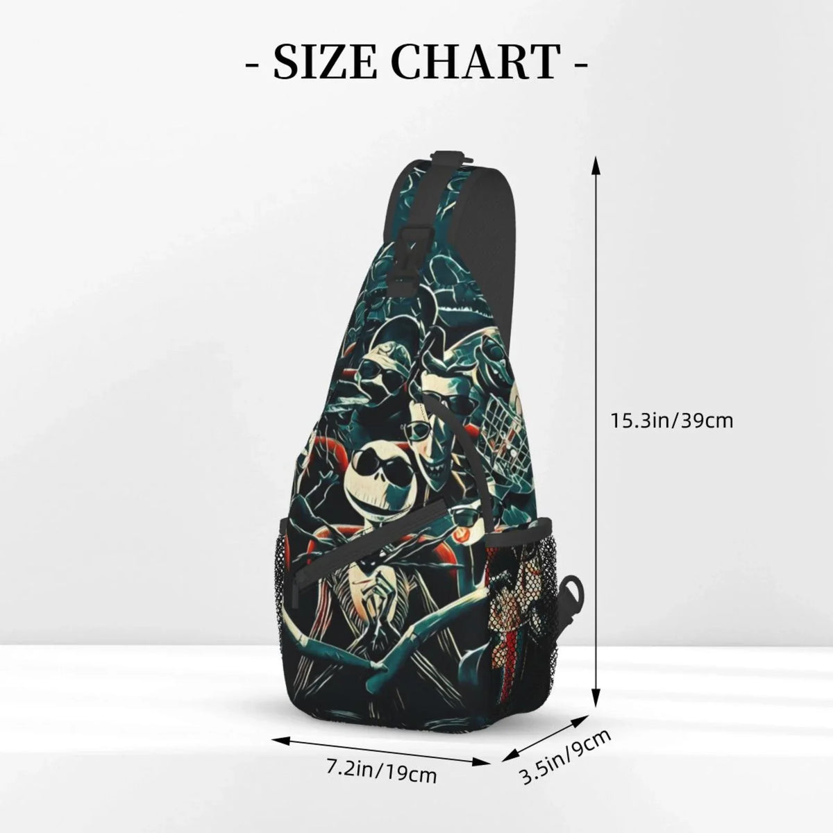 Gifts Shoulder Men Bag Hiking Skellington Backpack Crossbody Sling Chest Women Daypack Travel Jack Bags Unisex For