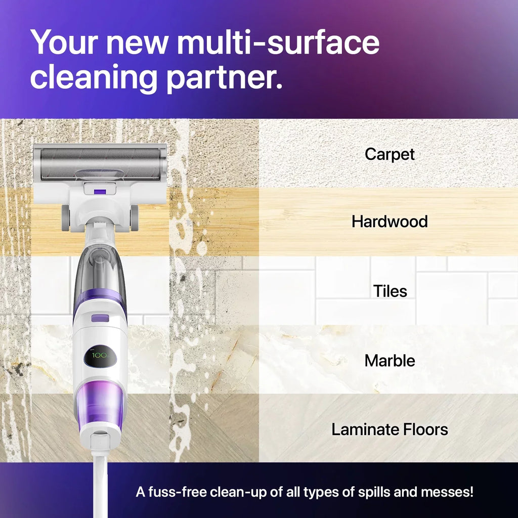 & in Wet 3 Lunaglow technology 1 Cleaner with Self-cleaning Dry Nano Vacuum