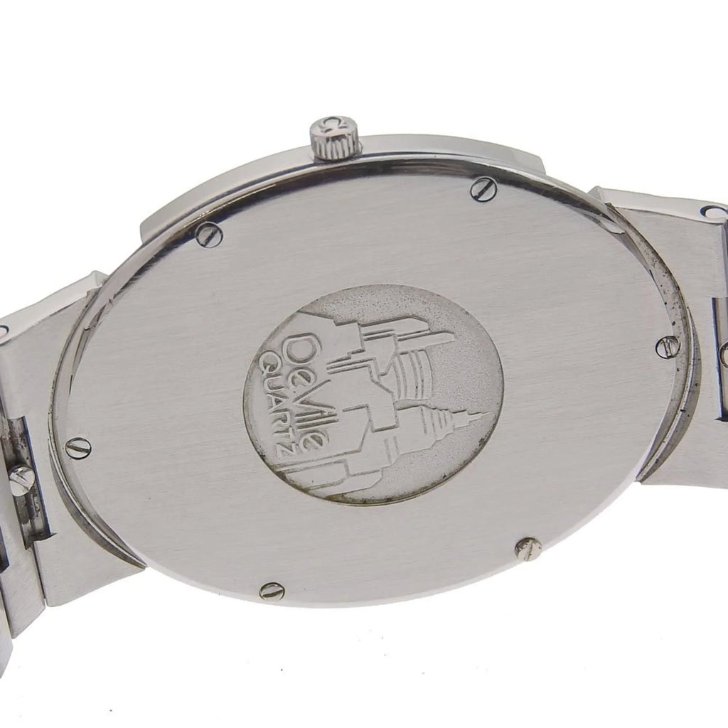 Swiss Omega (Fair) OMEGA Boys Silver/Gold Watch Silver Made Steel Pre-Owned Quartz Dial Stainless De Ville