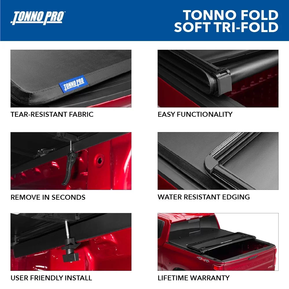 Cover Pro Tonno (60") Fits Honda Tonno Ridgeline - 42-600 2006 5' Truck | Tonneau Folding | Bed Bed 2015 Soft Fold,