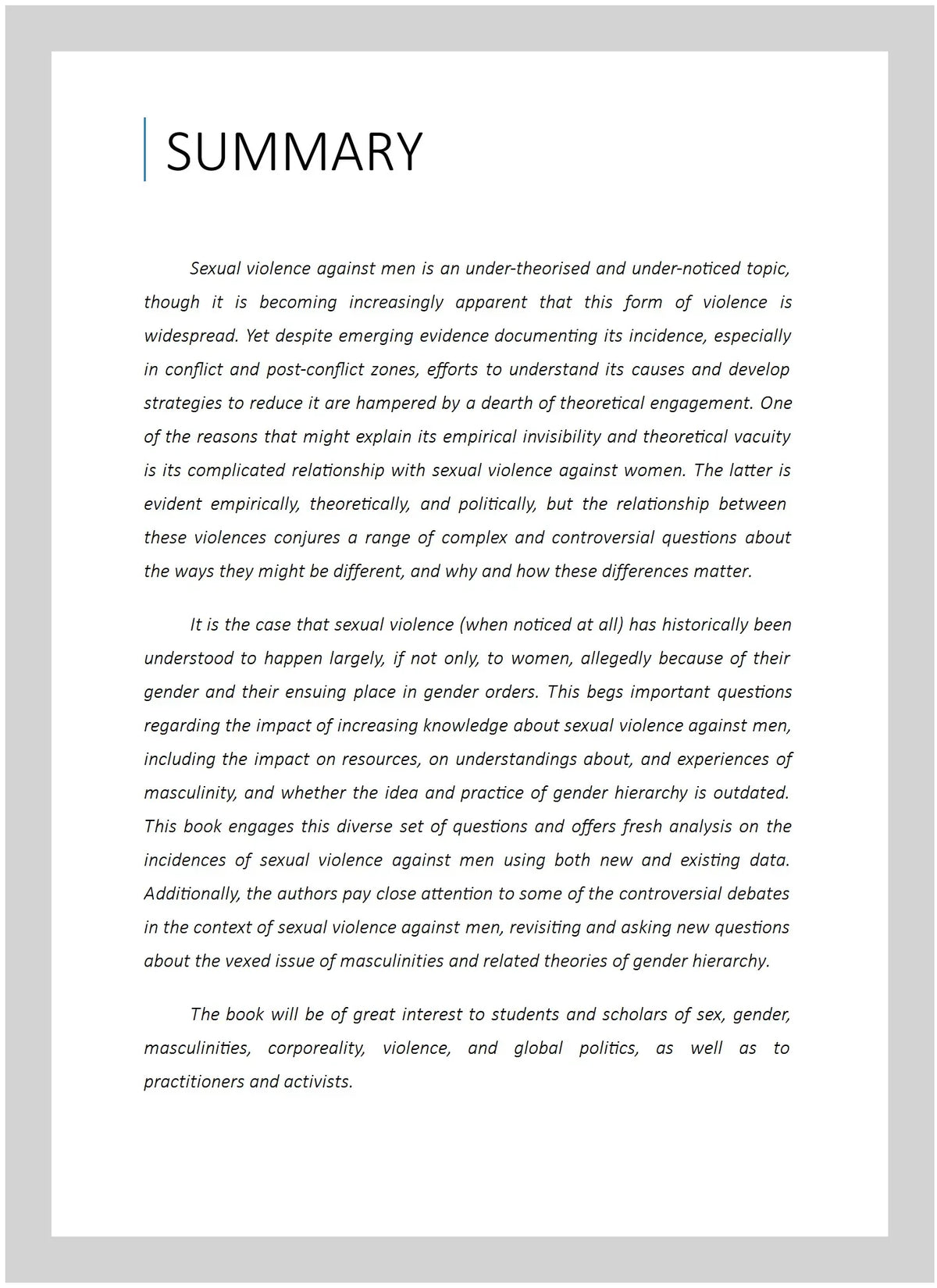 ISBN-13 by (EDT); ISBN Maria Hardcover Zalewski, Sexual Stern, Drumond, Global 1138209902, Pre-owned (EDT), Politics, Violence Paula Elisabeth in (EDT); Marysia 9781138209909 Against Prugl, Men (EDT);