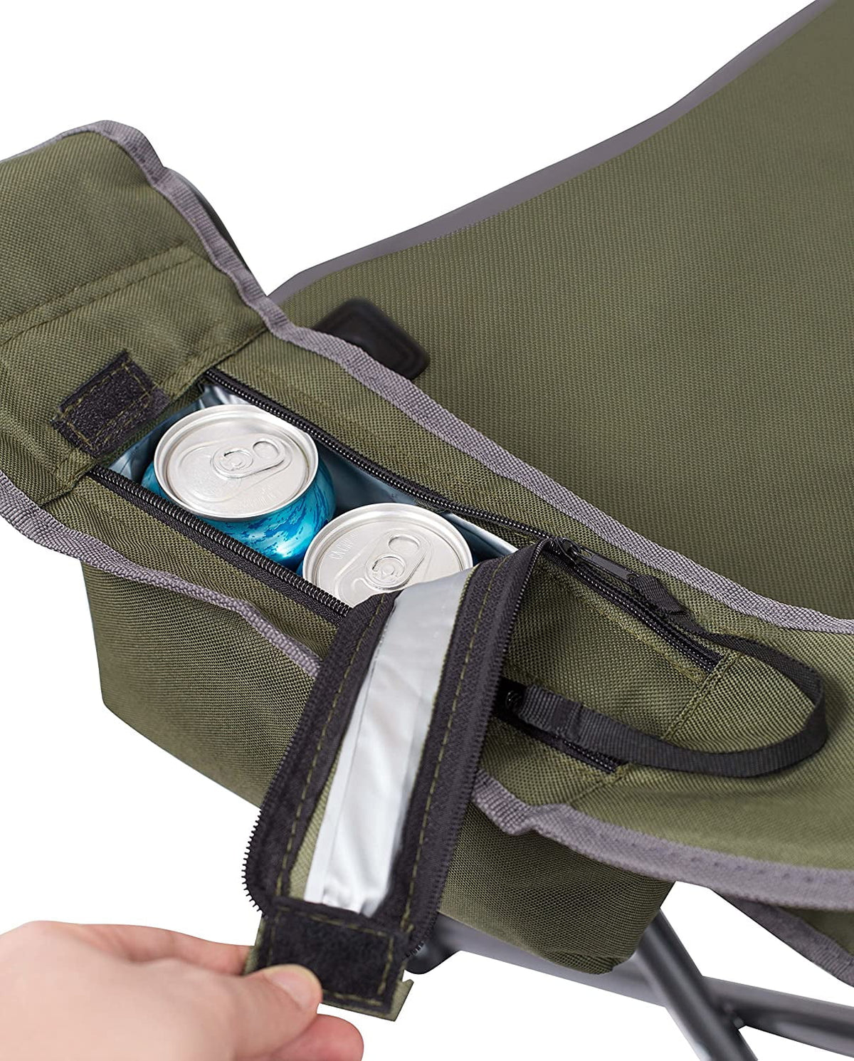 Folding Cooler - Chair - Green - - Best Wide Bag Case Extra Quad - Heavy Padded XL - Cup Sports Carrying - - Internet's Beach Duty Holder Camping - Outdoor Insulated -