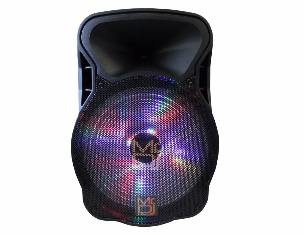 Mic Mr PA 2000W Wired Speaker 12" Dj Bluetooth Radio Karaoke DJ Battery FM Pro