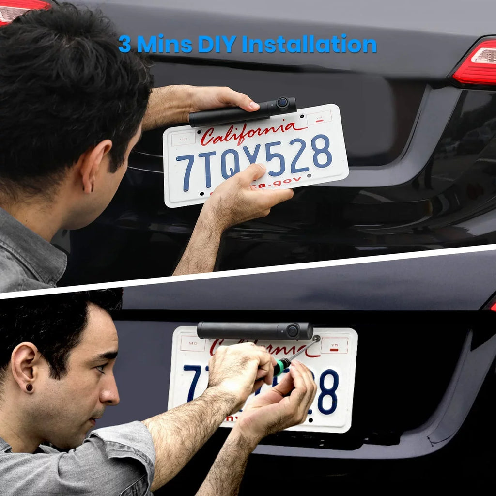 Size Installation, View Rear/Front Wireless Camera Super for TW1 3Mins Mini DIY Vision Back Monitor Up Camera Trucks, Night Systems AUTO-VOX with Car, Backup for 5''