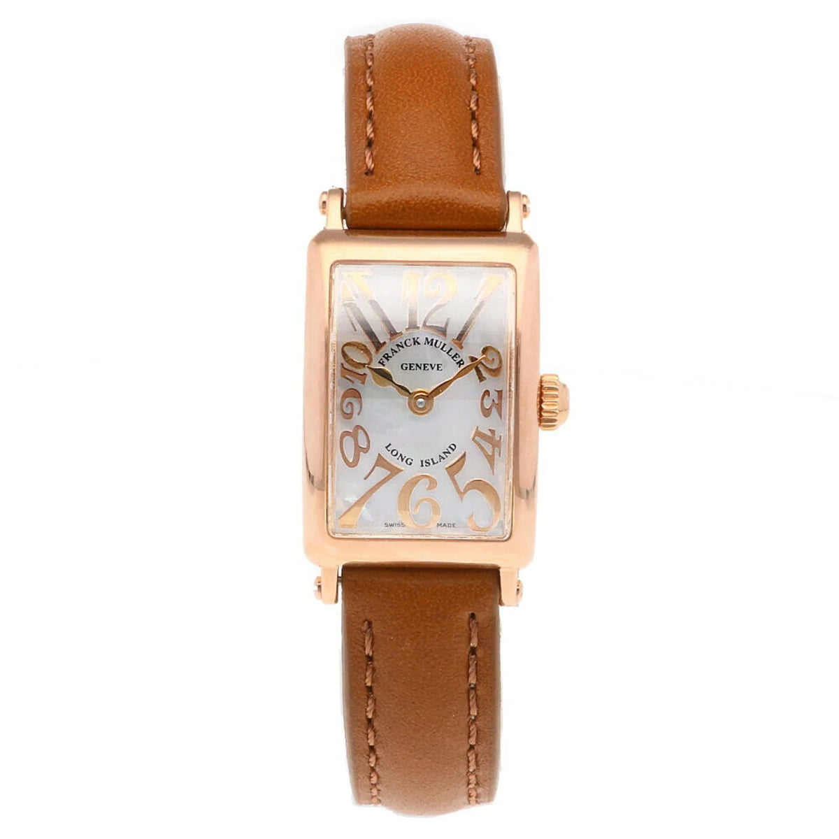 K18PG MOP2 Watch (Good) Muller Island Ladies Long 802 Pre-Owned MULLER FRANCK Franck