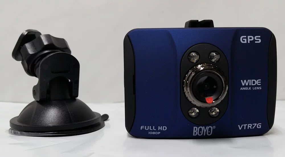 HD Built-in and Recorder Dash with "Black Box" Cam Display 2.0" BOYO VTR7G Full LCD GPS