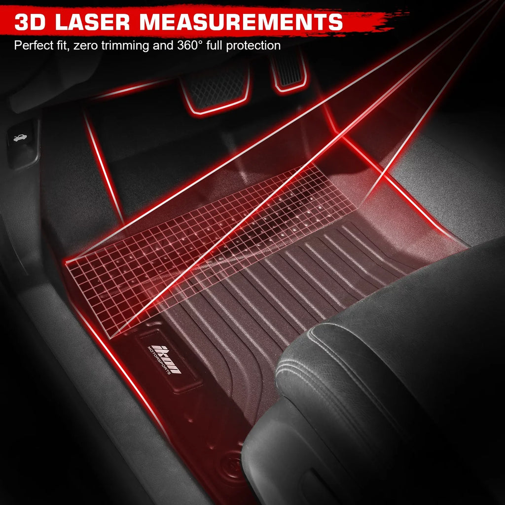 Floor Ikon All Pad 3D Black Mats HR-V, 1st Cargo Cover Trunk Motorsports & With Compatible TPE Row Boot Tray Protector Liner Molded Rear Mat Protection Honda Weather Carpets 2023-2024 Front 2nd