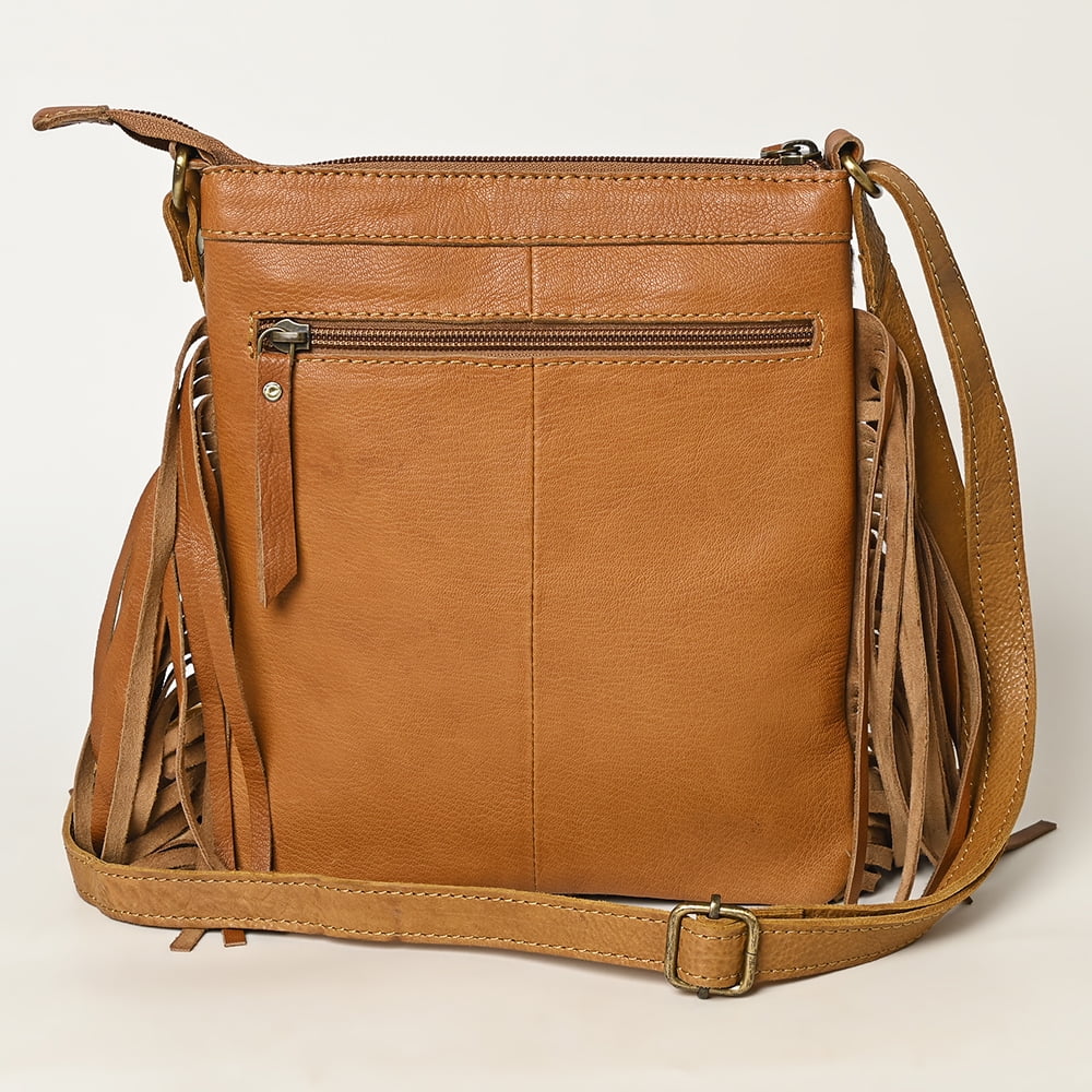OHA116 purse women bag Leather Wool Upcycled western Hair-on OHLAY handbag HOBO OH Genuine