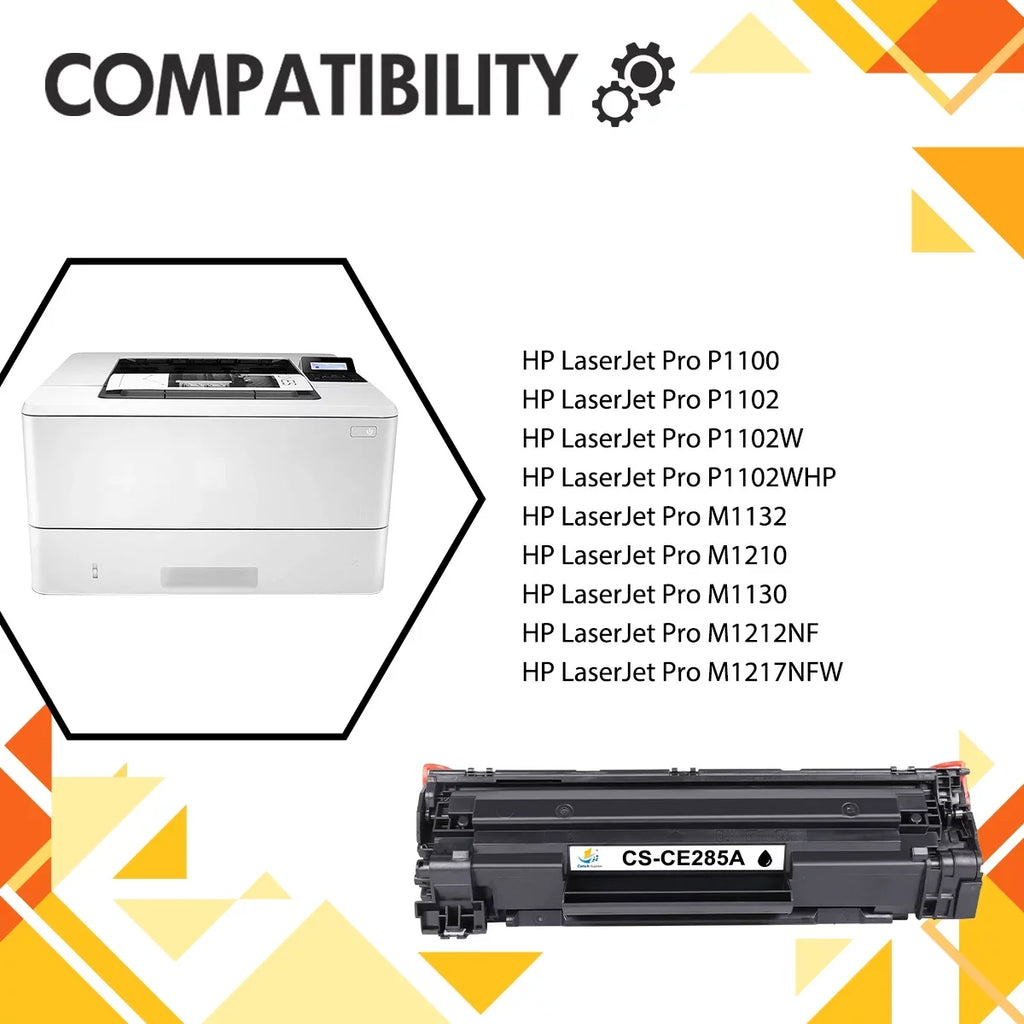 P1102 Series M1217nfw P1005 85A for for HP Cartridge M1217 Pro CE285A LaserJet P1102whp Compatible Black CE285A M1212 85A P1102w * Ink HP Toner Printer M1132 M1210 2 MFP M1212nf