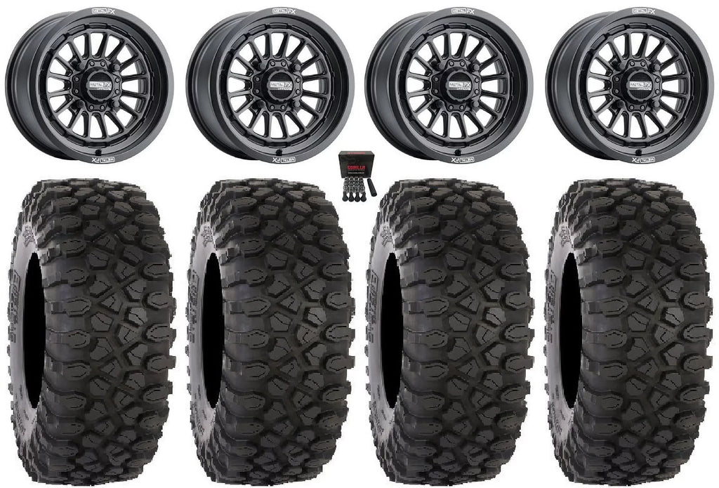 MetalFX RZR 1000 XP Black Wheels / 900/1000 15" Polaris / XP Ranger 33" PRO XP Delta XC450 Tires
