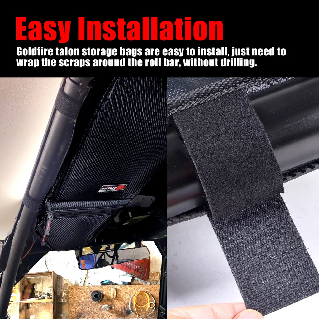 Accessories Talon 1000R Talon Pack Overhead 2 Bag Fabric Organzier 1680D for Honda Talon 2019-2021 Storage 1000X UTV Bag