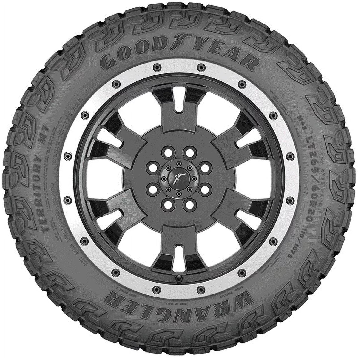 All-Terrain Bronco 2022-23 Ford Raptor, LT315/70R17 F-150 MT Tire Fits: Ford Everglades Wrangler 2017-22 113S Territory Goodyear
