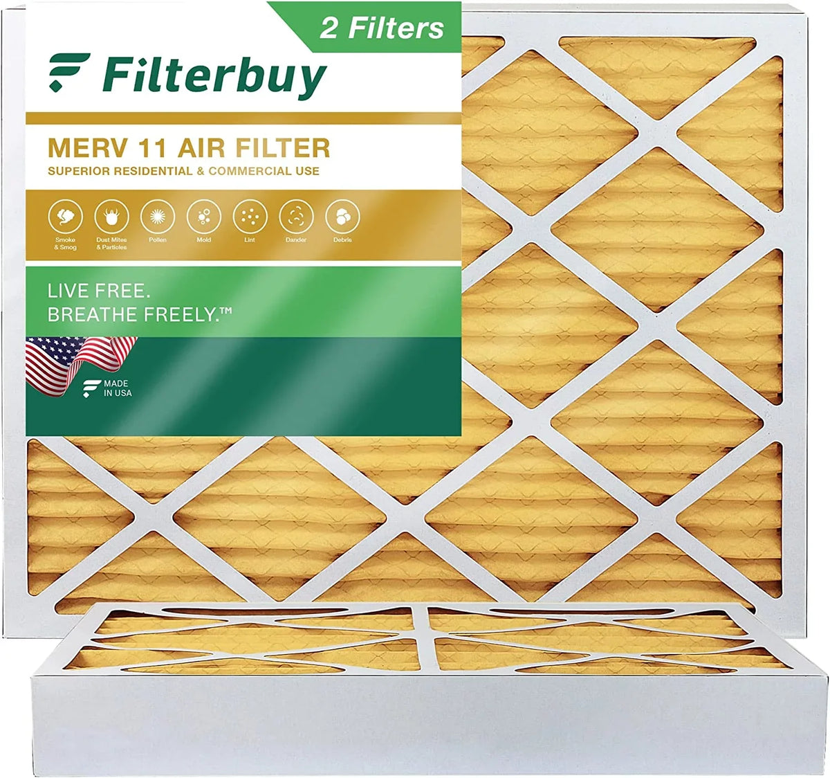 AC Furnace Air Filterbuy MERV Pleated Filters 16x20x4 (2-Pack) HVAC 11