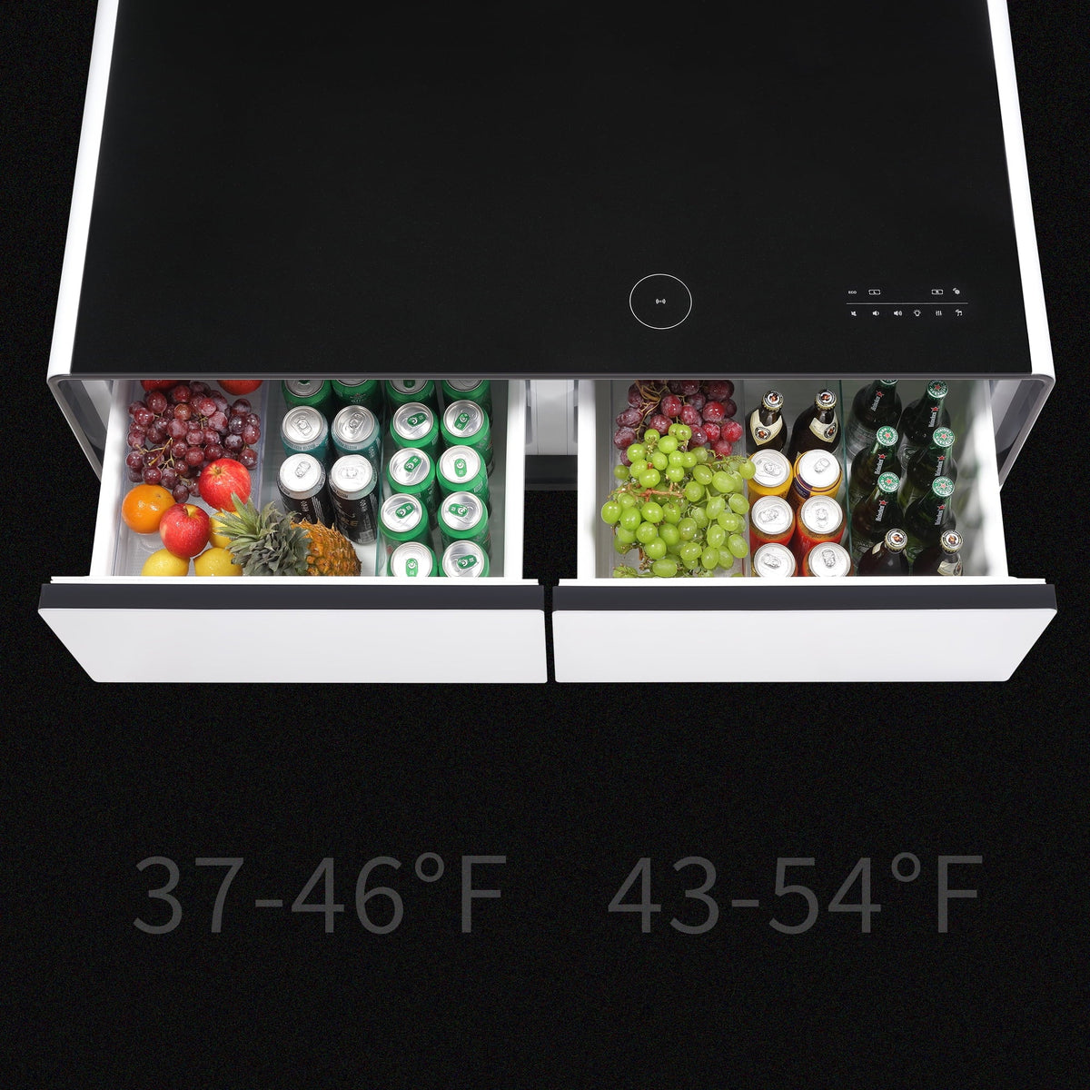 Control Speaker, Protection, Smart White Charging Built-in Fridge, with Outlet Table Bluetooth Coffee Touch Module, Wireless Power light, Panel, Socket, USB Modern Atmosphere Interface,