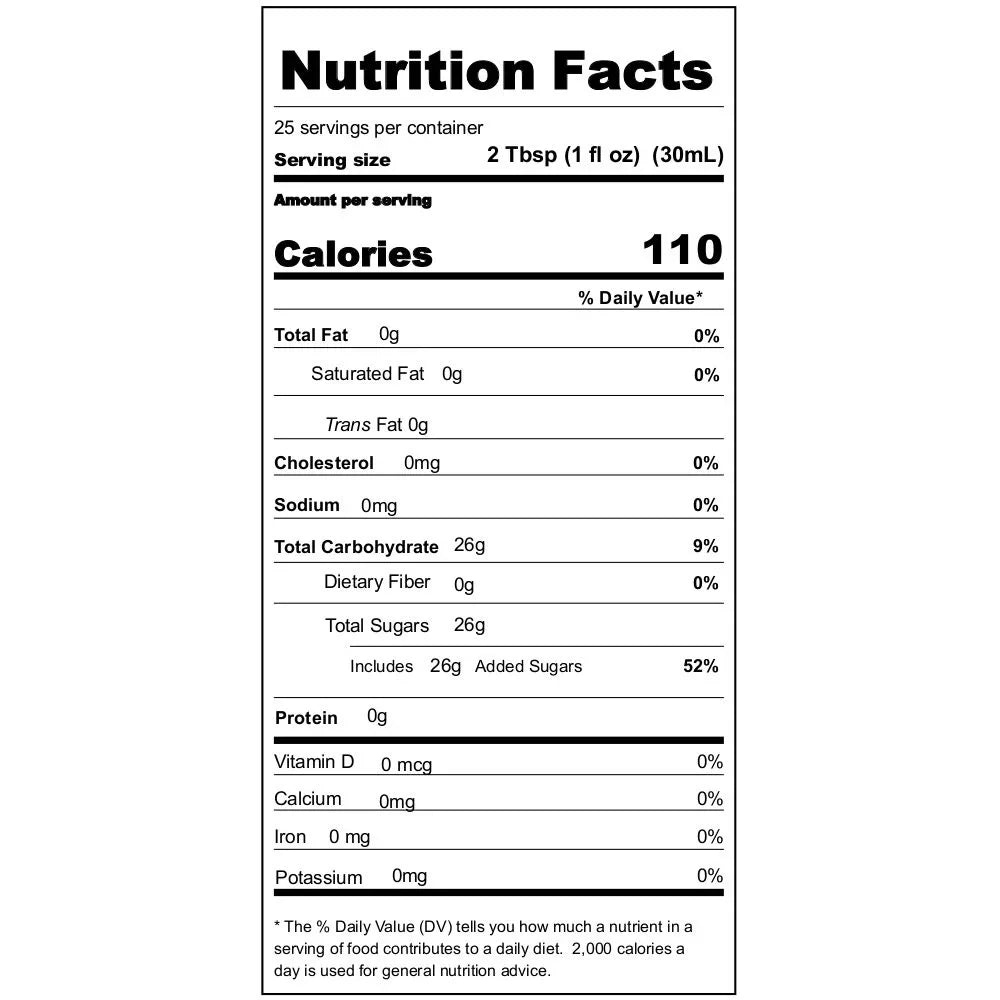 Naturals DaVinci 750 Gourmet ml Syrup, Vanilla