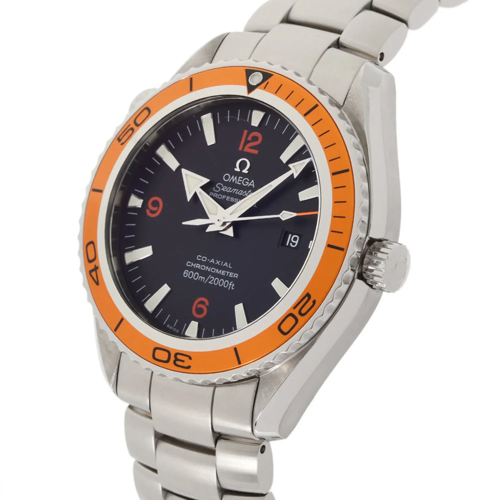 Pre-Owned Watch OMEGA Co-Axial 600 2208.5 Black Planet Automatic SS (Good) Seamaster Ocean Men's Dial