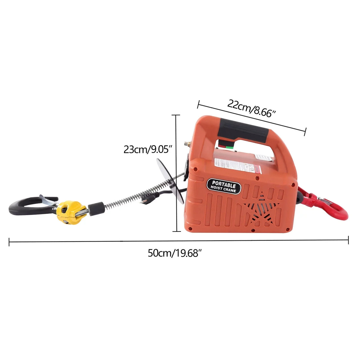 Crane 1100 Control 3-in-1 Winch ZhdnBhnos Lift 110V LBS Electric Portable Remote Wireless Hoist Kit