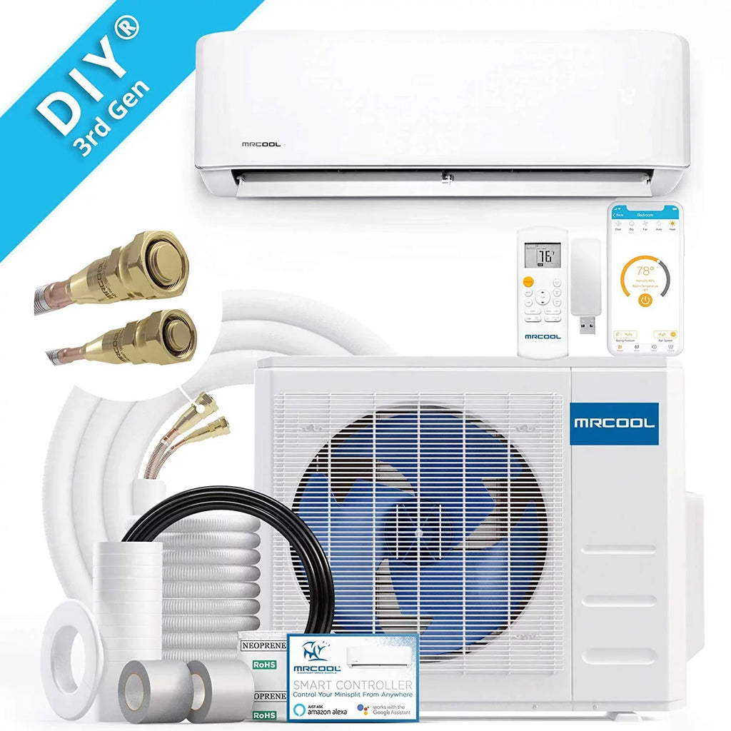 Ductless Energy DIY BTU Split 3rd Heat 24k MRCOOL 20 Star 230v System - SEER Generation Pump
