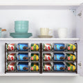 Stackable Countertops Living Pull Large Room Cans Two-piece 72 Rack Suitable For Kitchen Capacity, Organizer, Can and