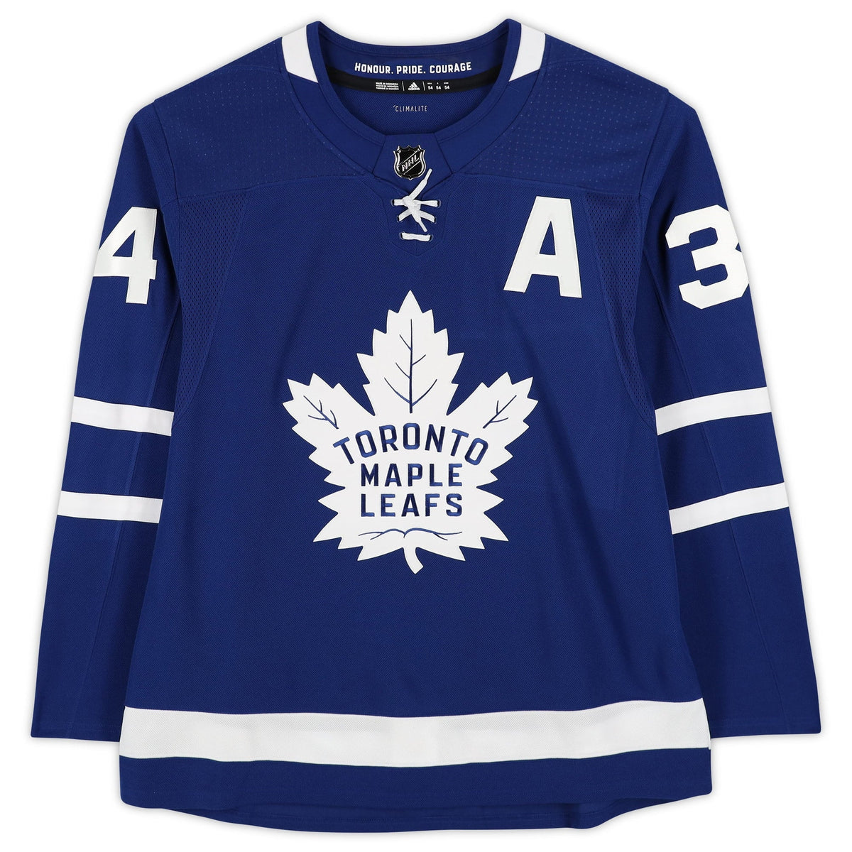 Auston Hart Toronto with Leafs adidas Authentic Blue Jersey Maple Trophy ''2022 2022 Hart'' Matthews Winner Autographed