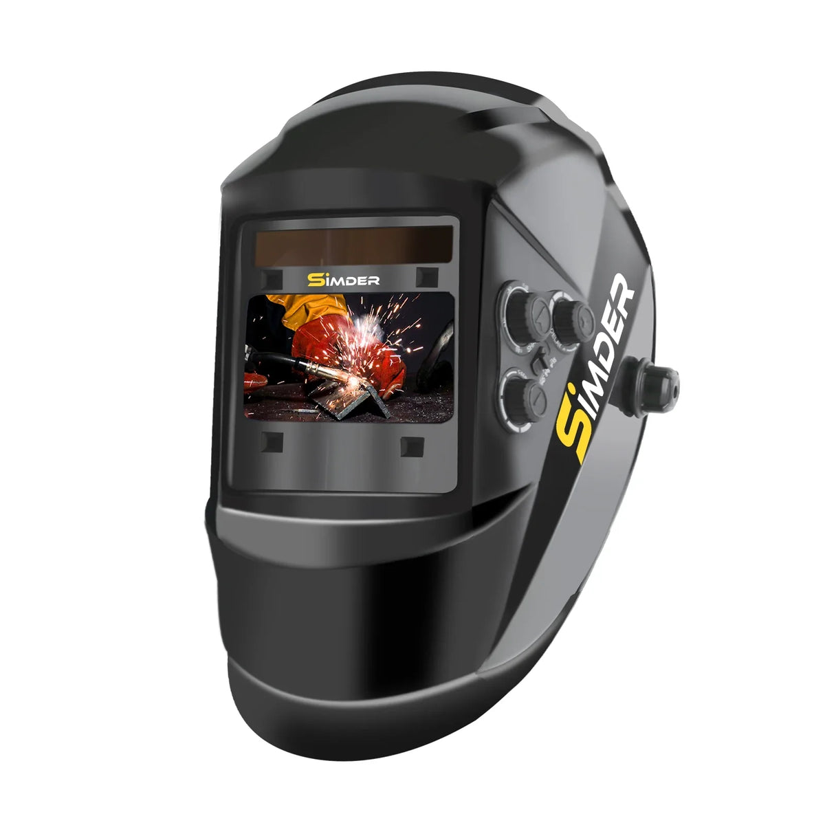 Solar Weld Screen Welding for MIG Grinding Darkening True Large Sensor 4 Viewing Auto Shade Mask TIG , Wide RLM-800 Power Arc SSimder Helmet Welder 4/5-9/9-13 Color Arc