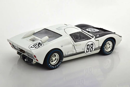 '- GT-40 Car Ford Toy Model SC415W Shelby White 1966 - II #98, scale 1/18 MK Collectibles Diecast Shelby