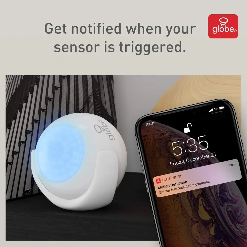Required, Operated, Battery Hub No Motion Smart White,50026 Wi-Fi Detector,