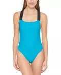 Cross-Back Logo One-Piece TROPICAL US X-Small DKNY Swimsuit,