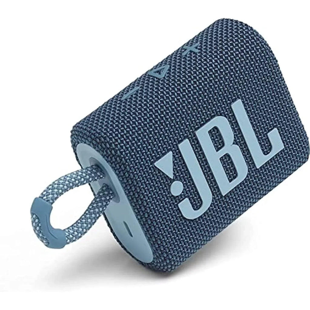 Portable & Waterproof Dustproof Wireless Bluetooth Restored JBL 3 (Blue) Speaker Outdoor Go (Refurbished) IP67