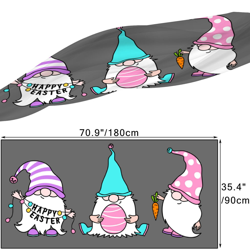 Packed Wraps Easter Gnomes Scarf FREEAMG Women Neck Shawls Hair for Gift Long Silk Wraps Sunscreen Large Oblong Headscarf