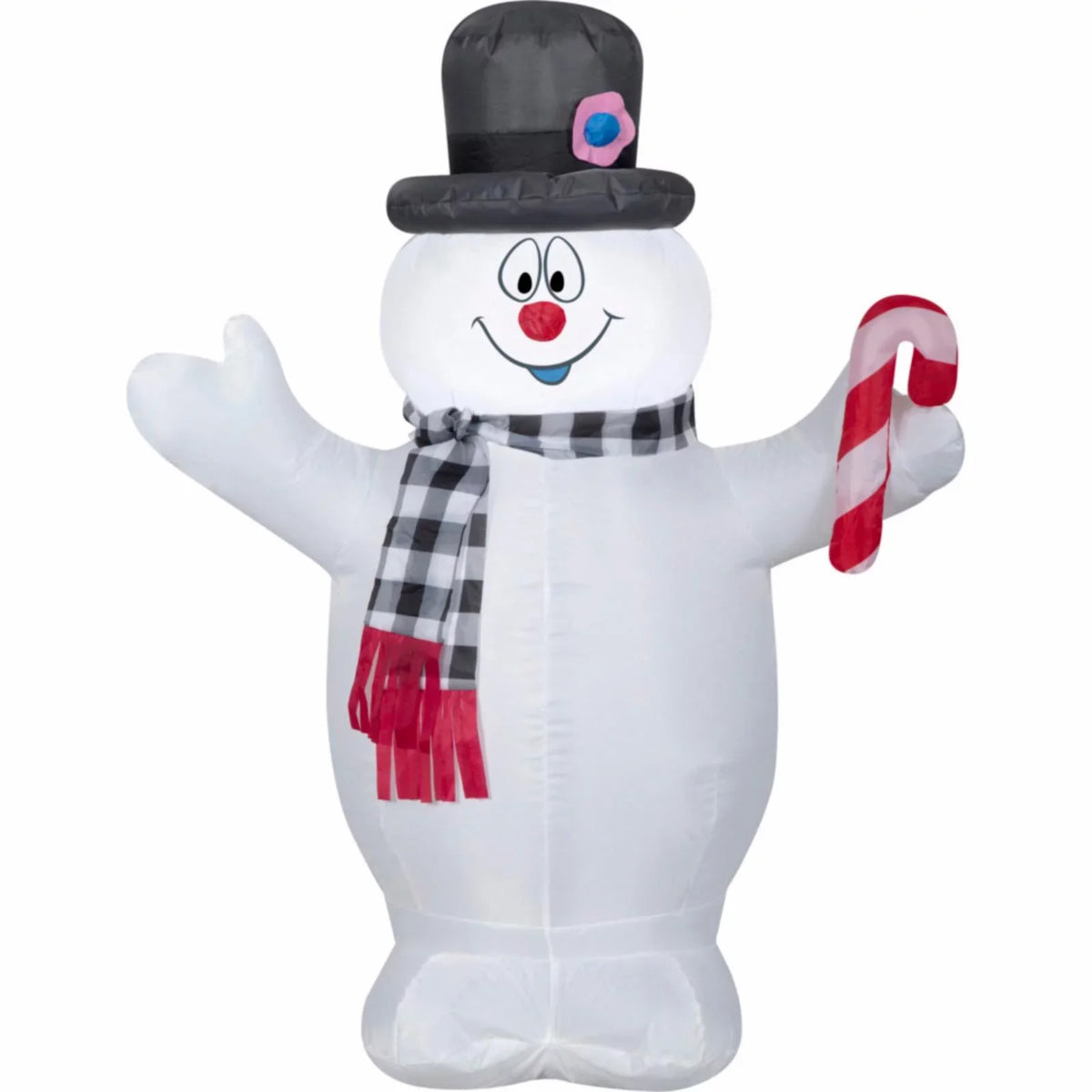 Plaid Inflatable Scarf Airblown Frosty 3.5 Gemmy ft.