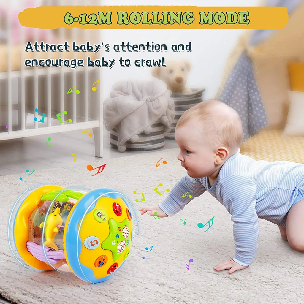 6-12 Light Educational in Learning Projector Toys For Months,4 Up Infant 1 Musical Toys,Ocean Toys Toddlers LAYADO Baby Rotating for