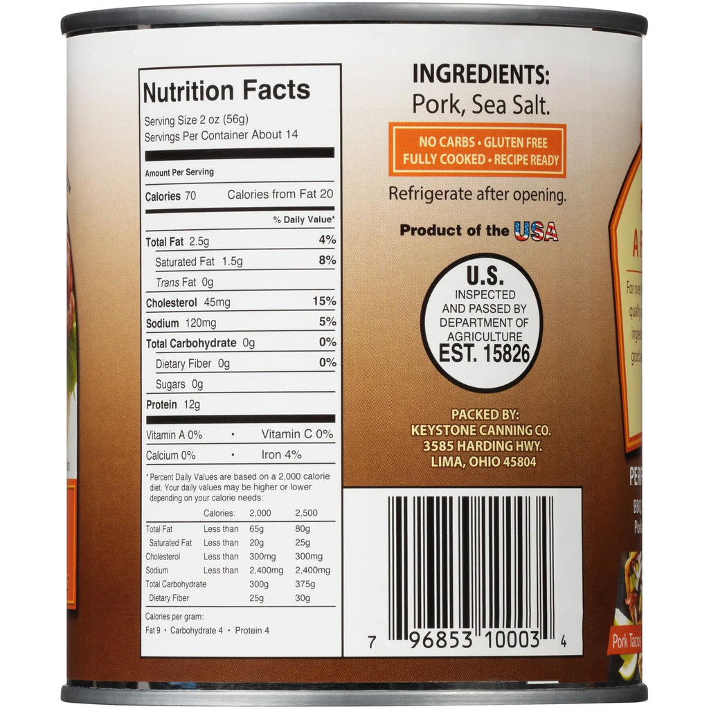Pork Can Pack) Ready (6 Camping oz Emergency ✅ ✅ All Food Keystone Survival Natural Hiking and Cans Eat 28 to For Backpacking