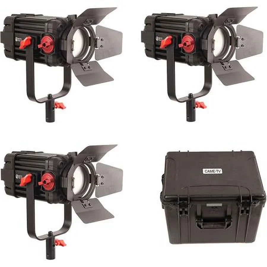 Fresnel Focusable LED 100W Boltzen 3-Light Kit Bi-Color