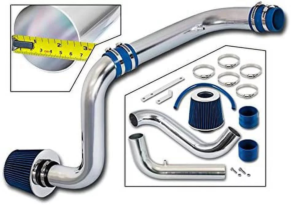 94-01 Air Filter Intake RS Cold Combo GS + Acura LS Rtunes Kit Racing Models Compatible For Integra BLUE