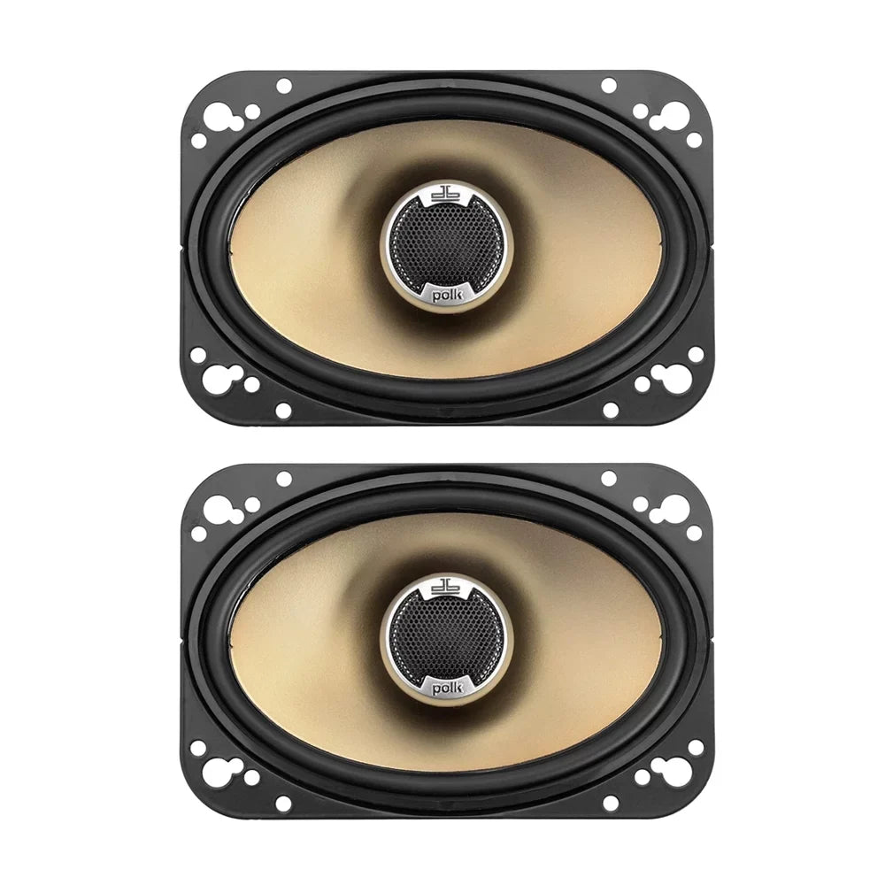 x 4 6-inch Audio Audio Polk DB461 Speakers Car 2-way Loud