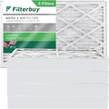 Pleated 8 12x24x4 Filterbuy AC Air Furnace Filters (5-Pack) HVAC MERV
