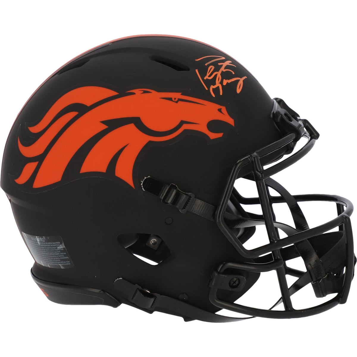 Manning Riddell Alternate Denver Helmet Authentic Speed Eclipse Autographed Peyton Broncos