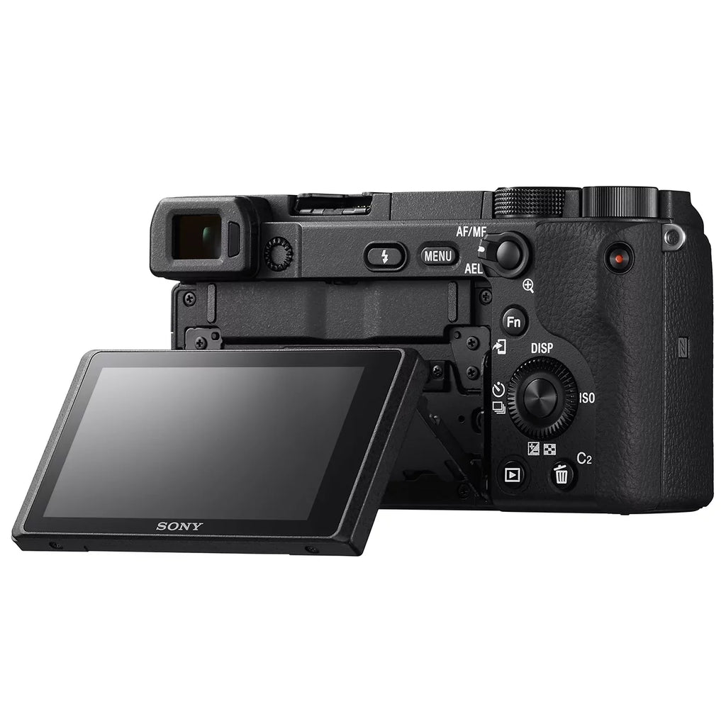 a6400 Editing Deco Camera Lens Battery f/3.5-5.6 Kit Bundle Telephoto Lens OSS Gear Power Sony Filter 2.2X Angle Extra and 0.43x (Black) ILCE-6400L/B with Case 16-50mm 4K + Wide Mirrorless Set &