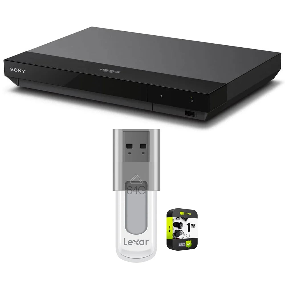 Includes 1 Black UHD Network Sony Protection 64GB UBP-X700/M Player and Bundle Drive HDR S50 Plan 4K Lexar Disc Flash with USB JumpDrive Year Audio Blu-ray Extended 2.0 Hi-Res