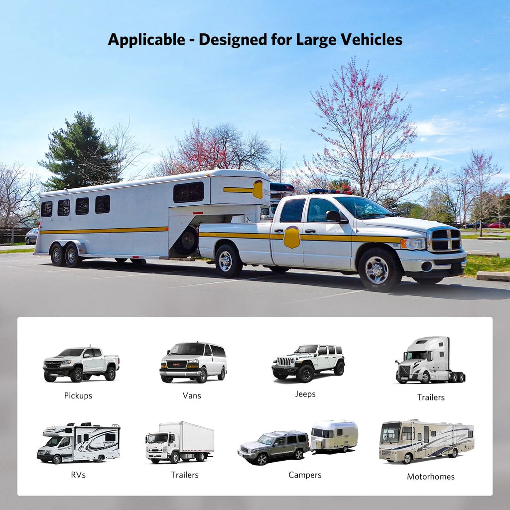 Wireless Waterproof Camera High-Speed HD Rear Lines Backup 7" Kit, Observation IR Reversing RV/ Camper/Semi-Trailer/Tractor with Cameras Monitor Trailers/ for Vision Night View Parking with