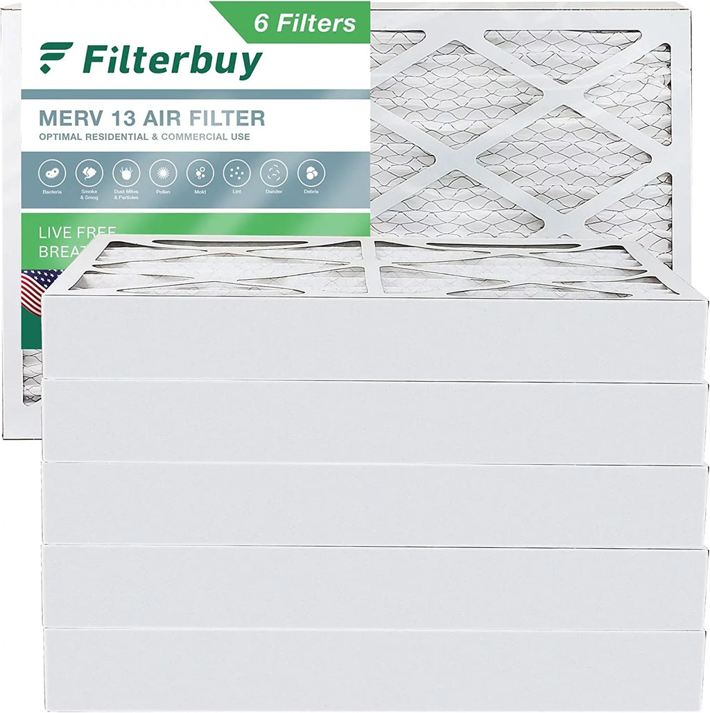 10x18x4 Filterbuy Filters HVAC Furnace Air MERV (6-Pack) AC 13 Pleated