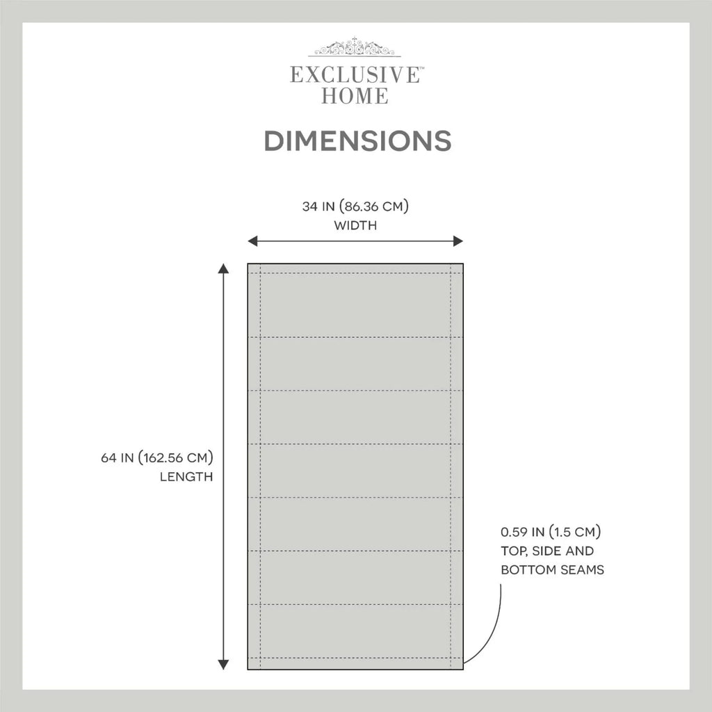 Exclusive 34"x64", Shade, Total Blackout Silver Roman Esme Home
