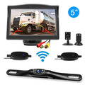 Night 5" View Monitor HD Camera System Car Vision Parking Backup Rear Wireless +