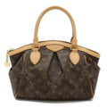 Authenticated Tote Handbag Bag Monogram PM Vuitton Louis M40143 LOUIS Used Tivoli VUITTON