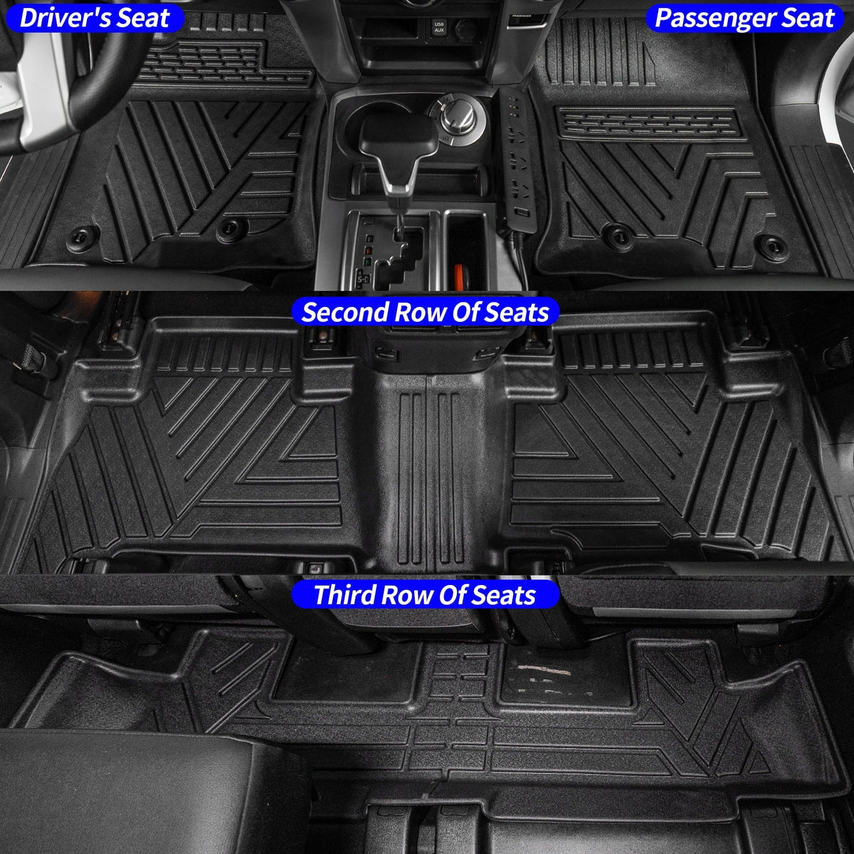 4Runner Trunk Mat Cargo 2013-2023 Liner Cargo Toyota Floor Seats 7 Mats Mat Accessories Fit