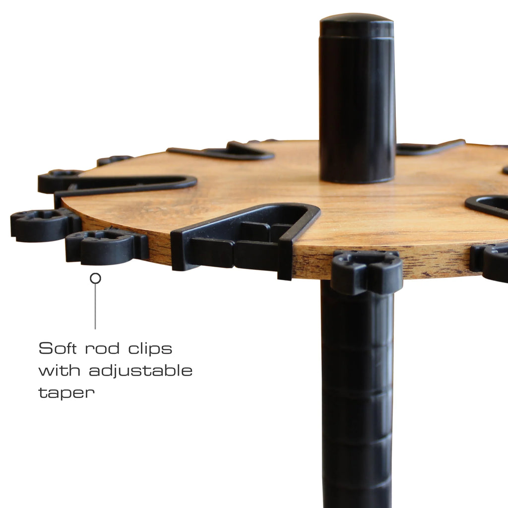 Assembly 6" Rack - Storage Post 24 Tool - Rush Creations No Creek Features Round Floor Free Cherry Fishing American Extension Rod/Pole Finish